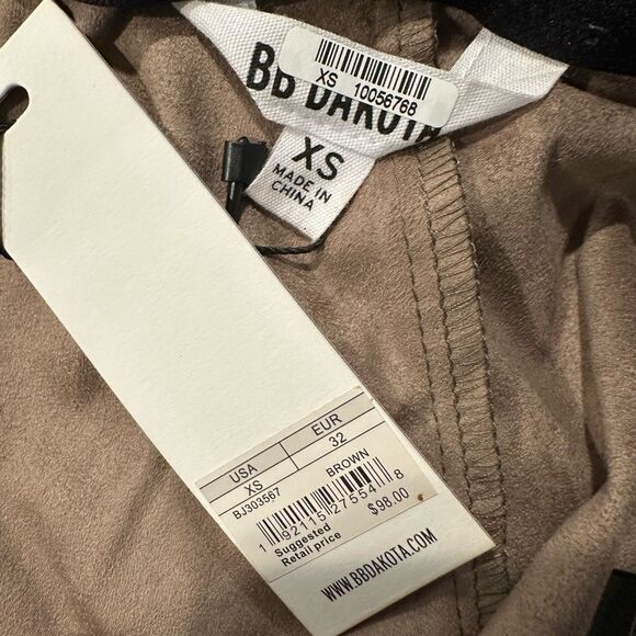 NWT BB dakota sidewinder snake printed suede leggings brown - Picture 5 of 5